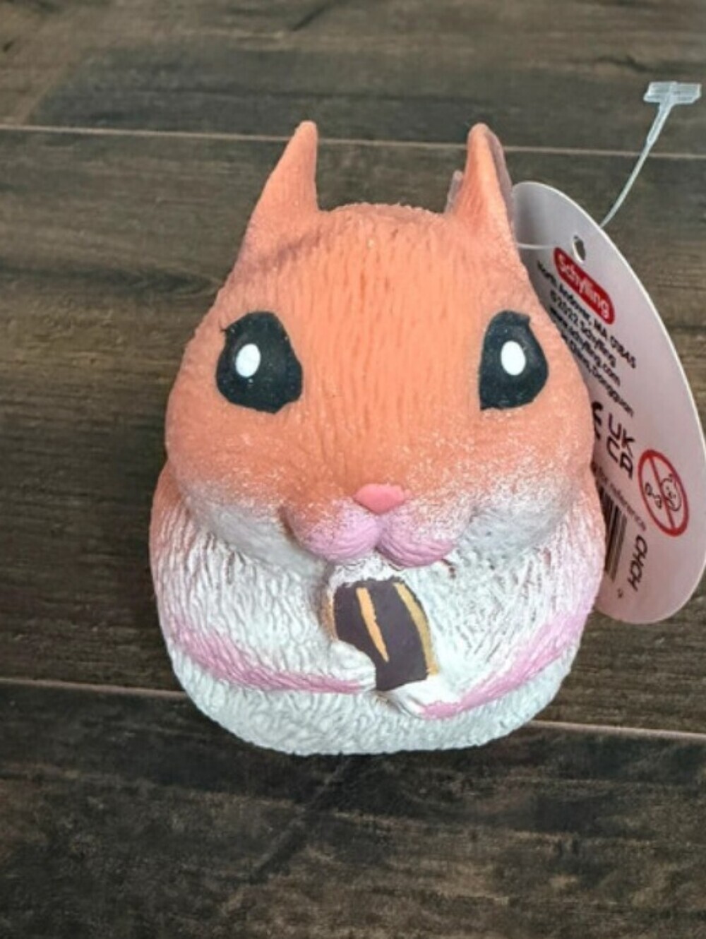 Small Pets Orange & White Hamster Needoh Squishy